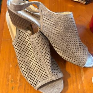 Paul Green Silver Mesh Mules size 9 USA 61/2 UK
